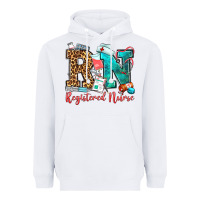 White registered nurse Heavyweight Hoodie - OliviaCreatesArt