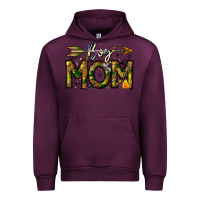 Mauve Wine Boy Mom Urban Hoodie - CowhideDigitalArt