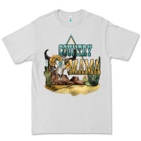 Dove Grey country mama Premium Tee - NancyCooperArtShop
