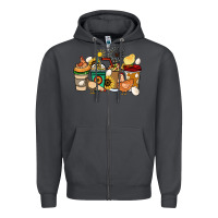 Smoke Chicken coffee cups Zipper Hoodie - HowdyJamesFarm