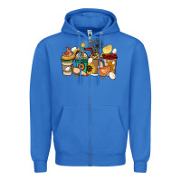 True Royal Chicken coffee cups Zipper Hoodie - HowdyJamesFarm