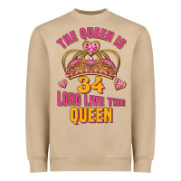 Mushroom the queen is 34 long live the queen Heavyweight Sweatshirt - Jasminsmagicworld