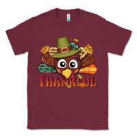 Burgundy western thankful thanksgiving turkey Classic Tee - NancyCooperArtShop