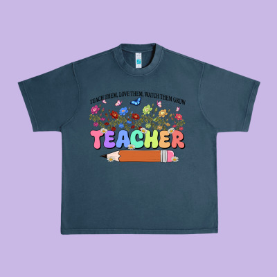 Teacher Wildflowers Kopyası Urban Heavy Tee Designed By Jahusdesignshop