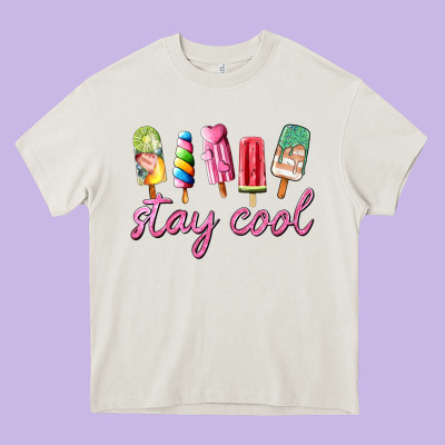 Stay Cool Heavy Core Tee Designed By Adodesignshop