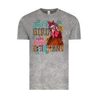 Cloud Rock just a girl who loves chickens Vintage Tee - NancyCooperArtShop