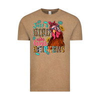 Vintage Coffee just a girl who loves chickens Vintage Tee - NancyCooperArtShop