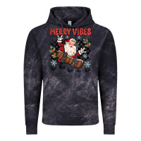 Cloud Black merry vibes ho ho ho Vintage Hoodie - MaliasSmallBusiness