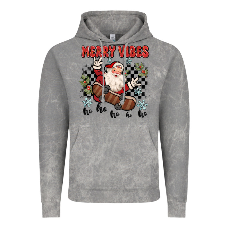 Merry Vibes Ho Ho Ho Vintage Hoodie by MaliasSmallBusiness | Teevron