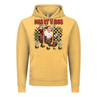 Vintage Mustard merry vibes ho ho ho Vintage Hoodie - MaliasSmallBusiness