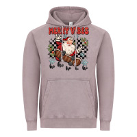 Vintage Zinc merry vibes ho ho ho Vintage Hoodie - MaliasSmallBusiness