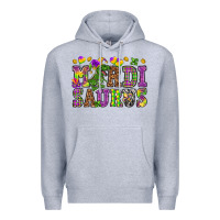 Heather Grey Mardi Saurus Premium Hoodie - HowdyJamesFarm