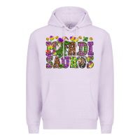 Lilac Mardi Saurus Premium Hoodie - HowdyJamesFarm