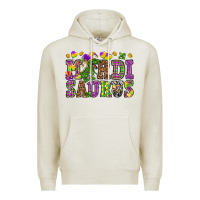 Oatmeal Heather Mardi Saurus Premium Hoodie - HowdyJamesFarm