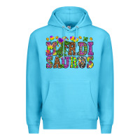 Ocean Blue Mardi Saurus Premium Hoodie - HowdyJamesFarm