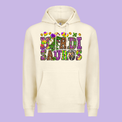 Mardi Saurus Premium Hoodie Designed By Howdyjamesfarm