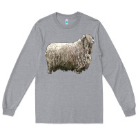 Heather Grey lincoln sheep Long Sleeve Tee - LillyAllenDesigns