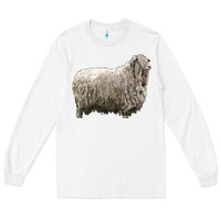 White lincoln sheep Long Sleeve Tee - LillyAllenDesigns
