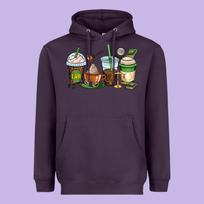 Lawyer Coffee Cups Heavyweight Hoodie Designed By Oliviacreatesart