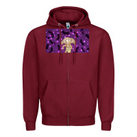 Burgundy elf with big ears and socks Zipper Hoodie - TumblerDesignByShophia