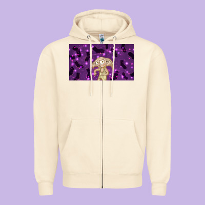 Elf With Big Ears And Socks Zipper Hoodie Designed By Tumblerdesignbyshophia