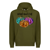Army Green wild abaut fall Premium Hoodie - JahusDesignShop