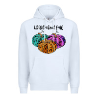 White wild abaut fall Premium Hoodie - JahusDesignShop