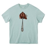 Arona spoon with chocolate Heavy Core Tee - AdoDesignShop