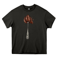 Asphalt spoon with chocolate Heavy Core Tee - AdoDesignShop