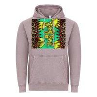 Vintage Zinc softball leopard Vintage Hoodie - NancyCooperArtShop