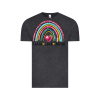 Vintage Black rainbow teach love inspire Vintage Tee - NancyCooperArtShop