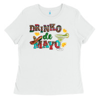 Drinko De Mayo With Margarita And  Sombrero Ladies Tee | Teevron