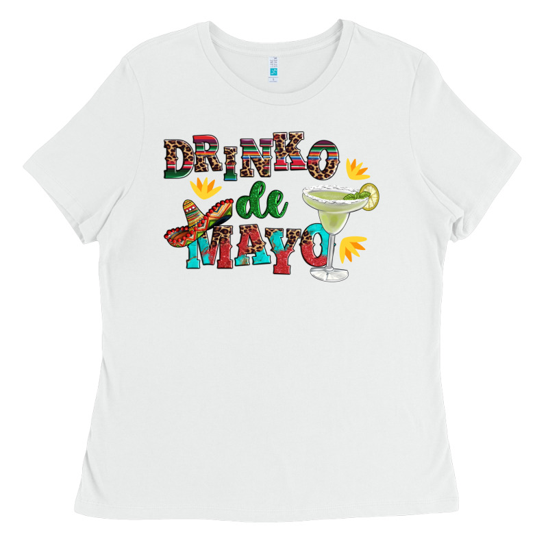 Drinko De Mayo With Margarita And  Sombrero Ladies Tee by Artiststas | Teevron