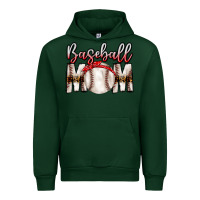 Forest Green Baseball Mom Urban Hoodie - CowhideDigitalArt