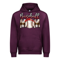 Mauve Wine Baseball Mom Urban Hoodie - CowhideDigitalArt