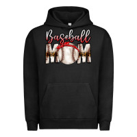 Pigment Black Baseball Mom Urban Hoodie - CowhideDigitalArt