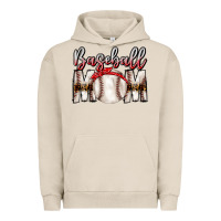 Pigment French Oak Baseball Mom Urban Hoodie - CowhideDigitalArt