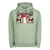 Pigment Oil Green Baseball Mom Urban Hoodie - CowhideDigitalArt