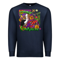 Navy louisiana Premium Sweatshirt - OliviaCreatesArt