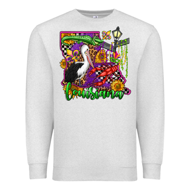 Louisiana Premium Sweatshirt by OliviaCreatesArt | Teevron