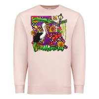 Pale Pink louisiana Premium Sweatshirt - OliviaCreatesArt