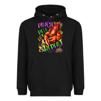 Black pinch peel eat repeat mardi gras olivia Heavyweight Hoodie - OliviaCreatesArt