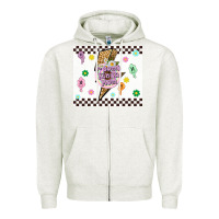 Oatmeal Heather f bomb kinda mom Zipper Hoodie - TumblerDesignByShophia
