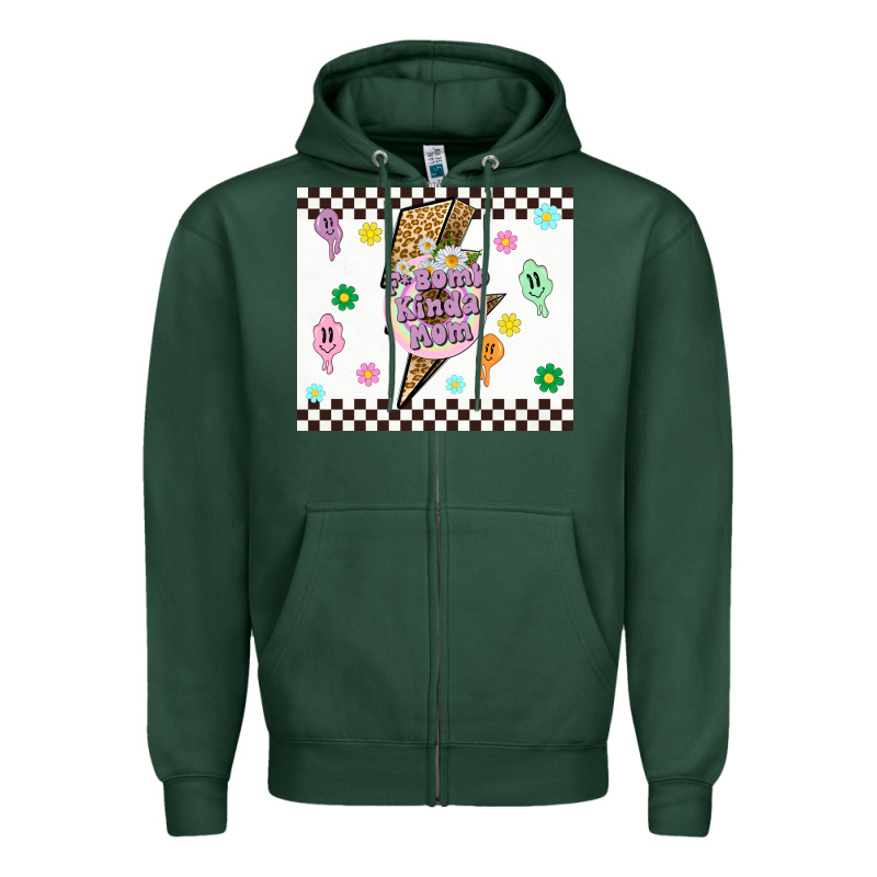 F Bomb Kinda Mom Zipper Hoodie by TumblerDesignByShophia | Teevron