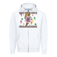 White f bomb kinda mom Zipper Hoodie - TumblerDesignByShophia