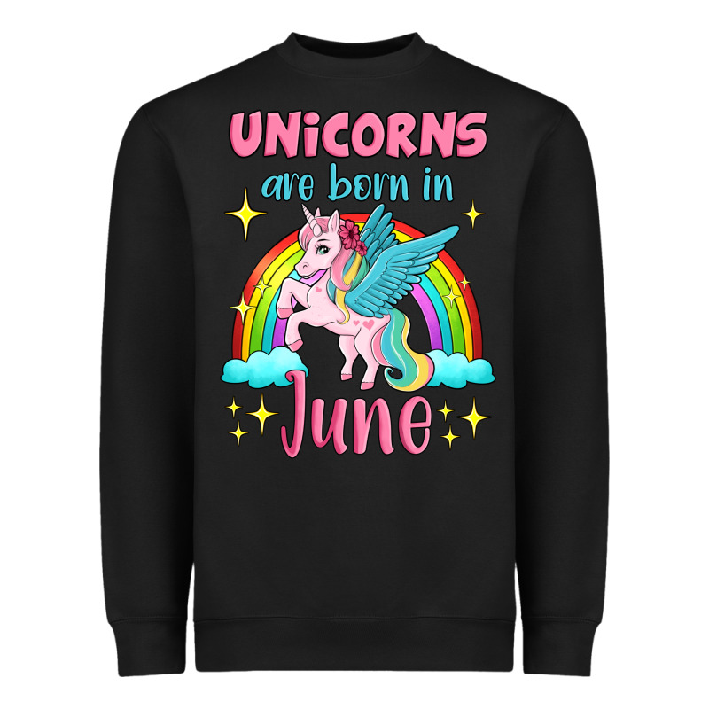 Unicorns Are Born In June Heavyweight Sweatshirt by Jasminsmagicworld | Teevron