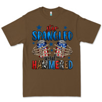 Cacao star spangled and hammered skeleton hand Premium Tee - Jasminsmagicworld