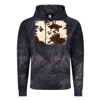 Cloud Black brown cowhide background Vintage Hoodie - NancyCooperArtShop