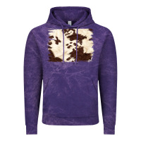 Cloud Purple brown cowhide background Vintage Hoodie - NancyCooperArtShop