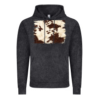 Vintage Black brown cowhide background Vintage Hoodie - NancyCooperArtShop